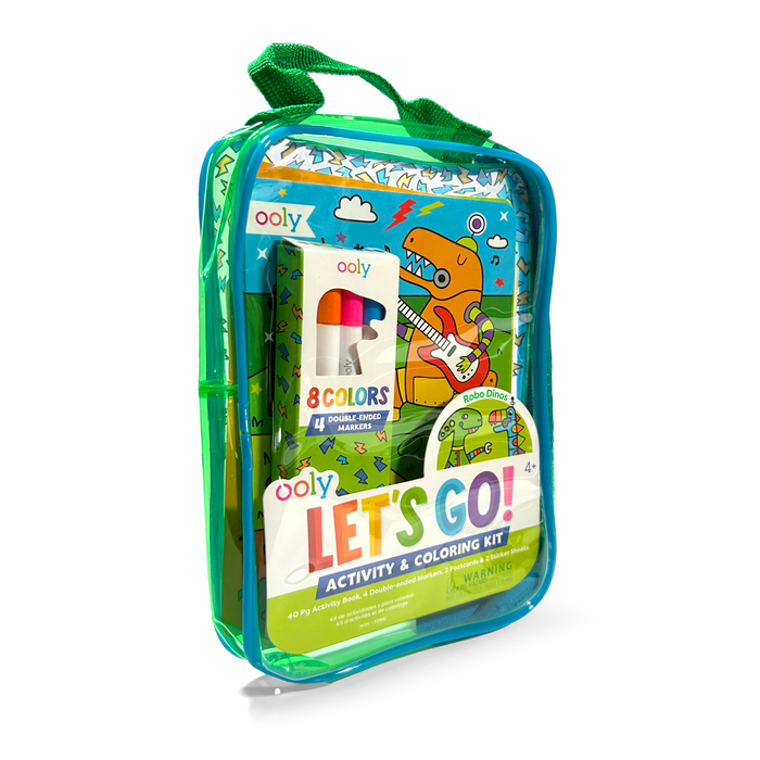 OOLY Let's Go! Robo Dinos Activity & Coloring Kit