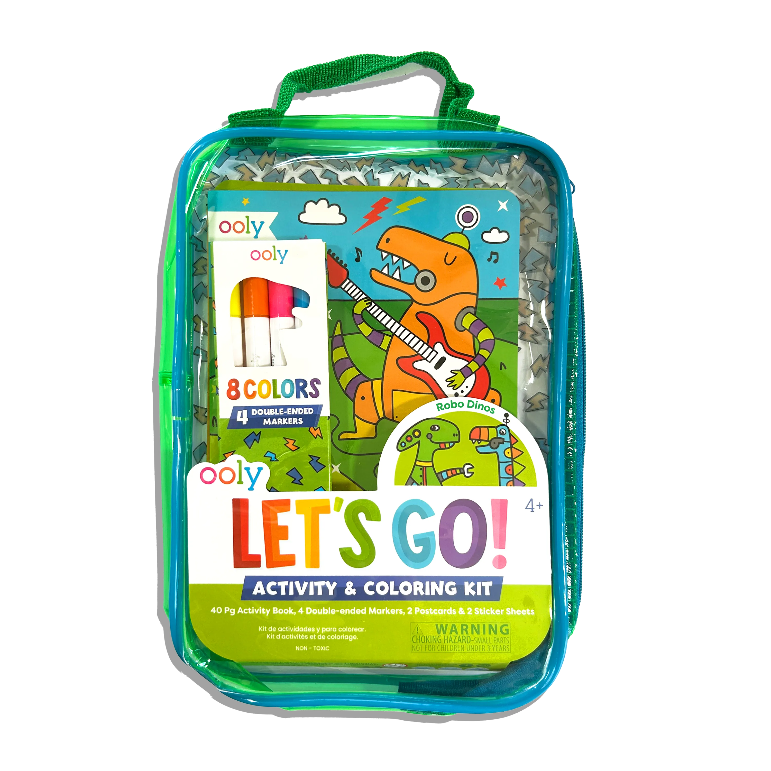 OOLY Let's Go! Robo Dinos Activity & Coloring Kit