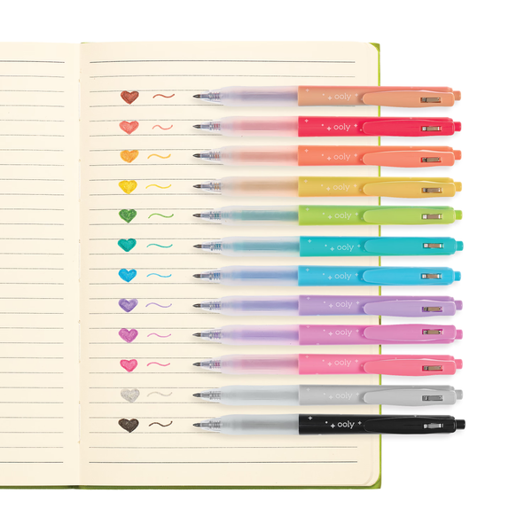 Oh My Glitter Gel Pens set of 12