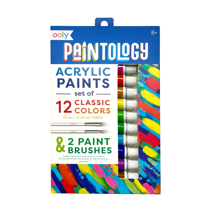 OOLY Paintology Acrylic Paint Set 12 Classic Colors
