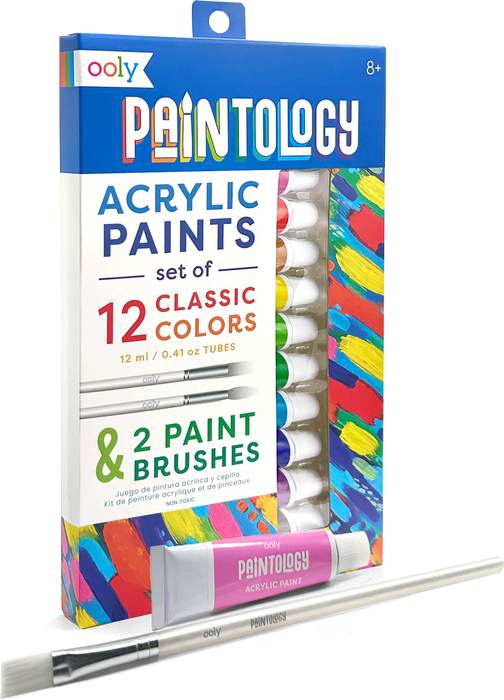 OOLY Paintology Acrylic Paint Set 12 Classic Colors