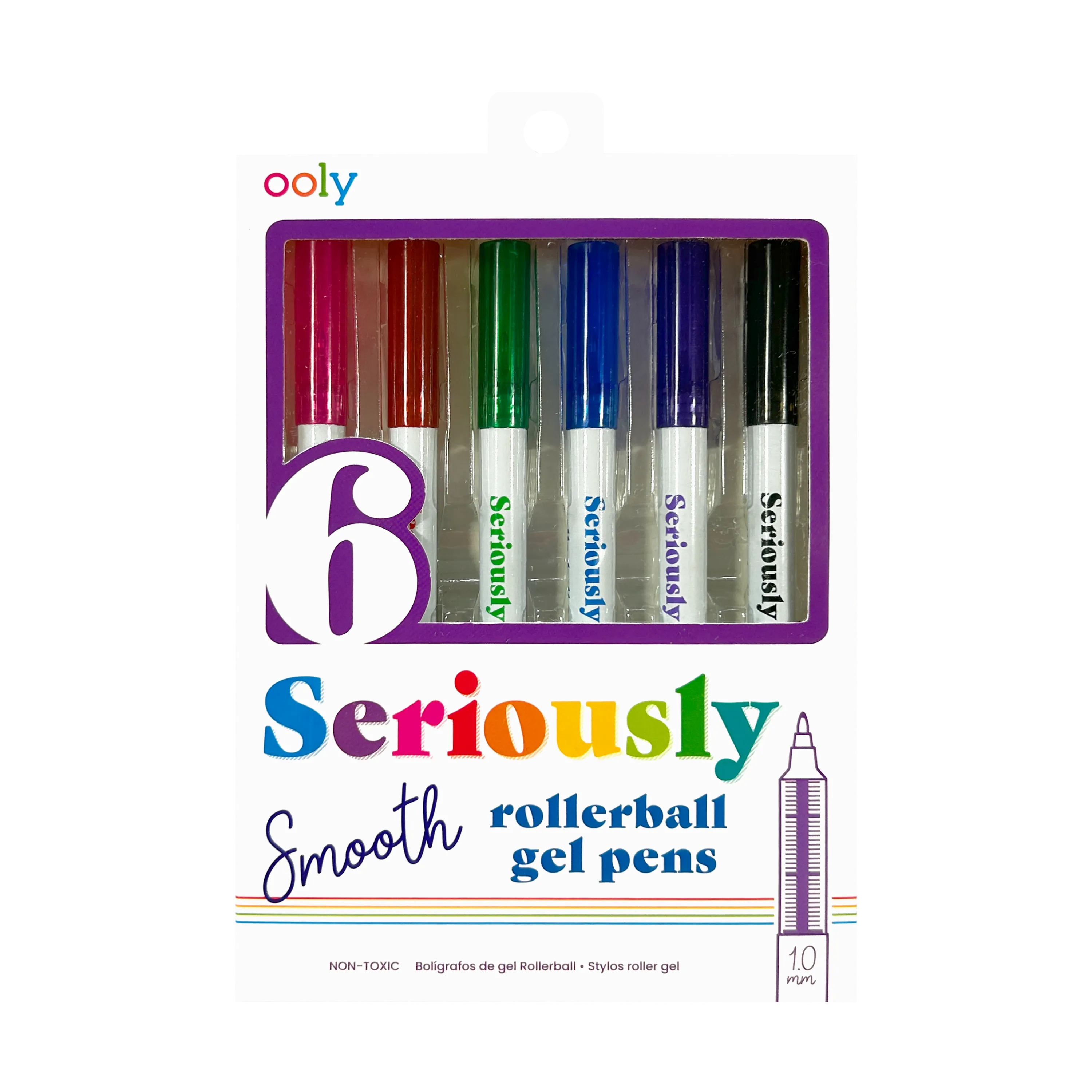 OOLY Seriously Smooth Rollerball Gel Pens 6-Piece Set