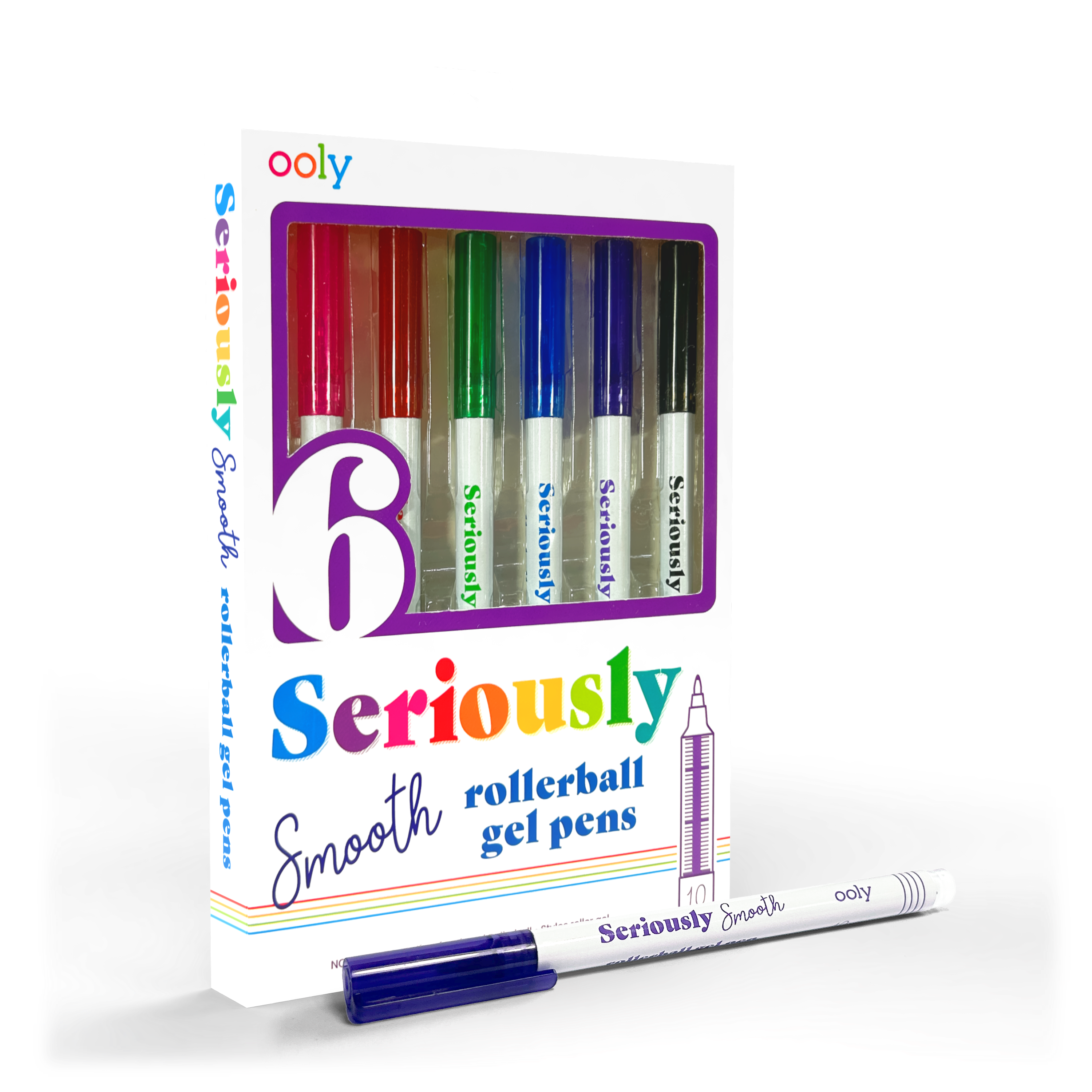 OOLY Seriously Smooth Rollerball Gel Pens 6-Piece Set