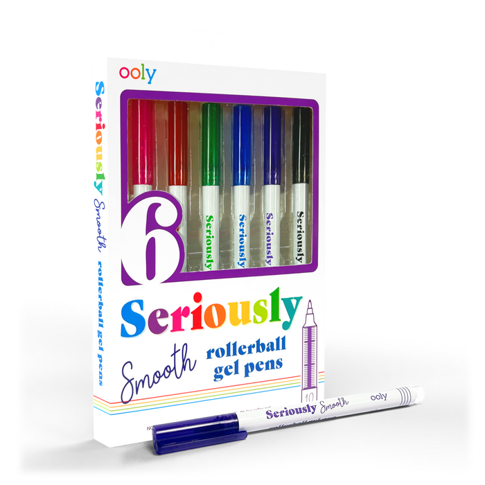 OOLY Seriously Smooth Rollerball Gel Pens 6-Piece Set
