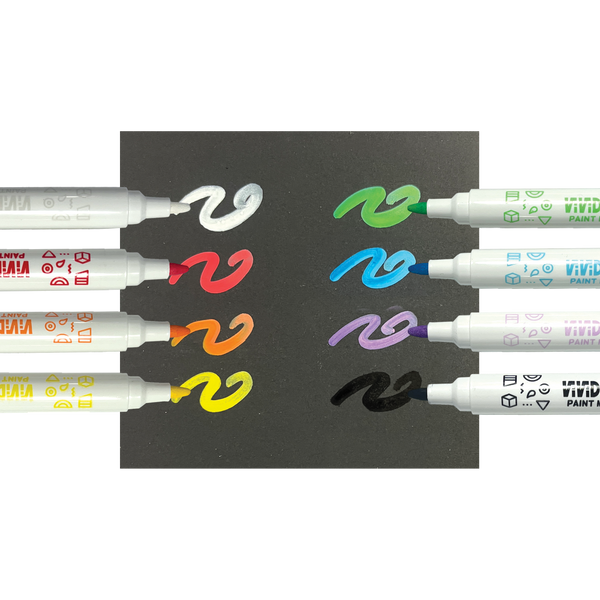 Vivid Pop Paint Markers Classic Set of  8