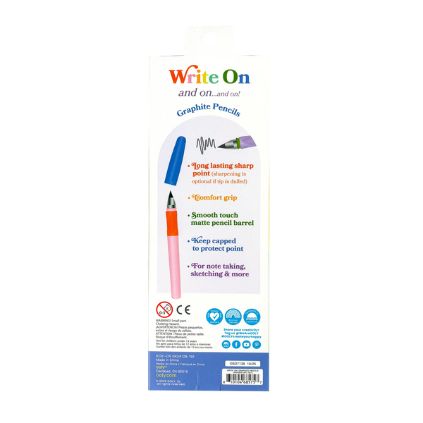 Write On: Graphite Pencils + Eraser