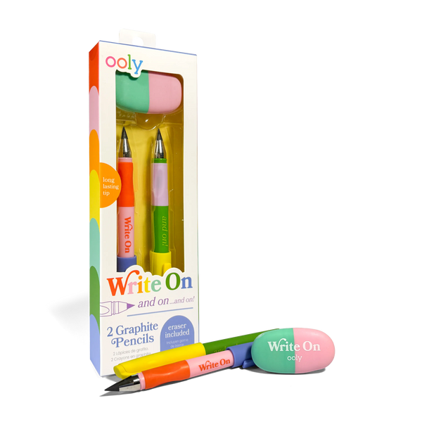 Write On: Graphite Pencils + Eraser
