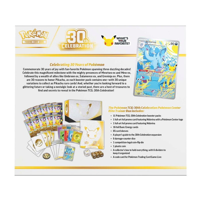 Pokémon Center Pokémon TCG: 30th Celebration Elite Trainer Box