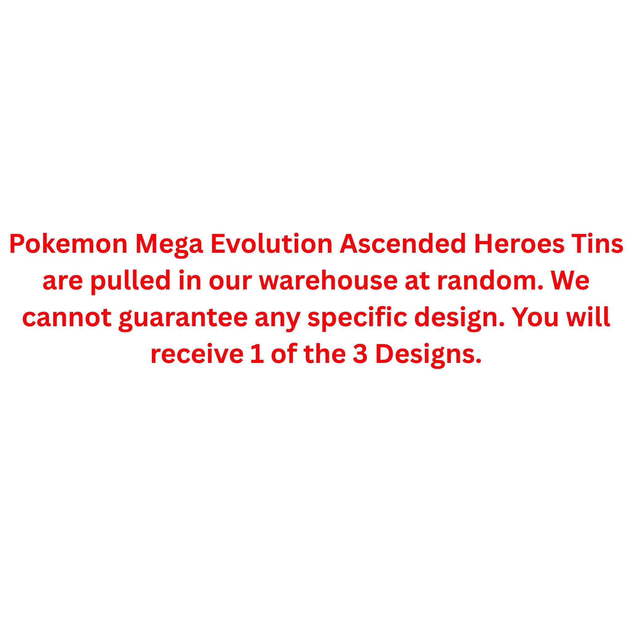 Pokemon Mega Evolution Ascended Heroes Collector Tin