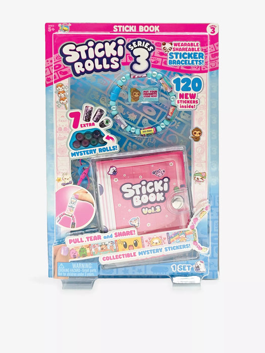 STICKI ROLLS Sticki Book Sticker Bracelet Activity Kit Series 3