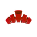 Teleties Classic Red Carpet Ready Small Claw Hair Clip Red