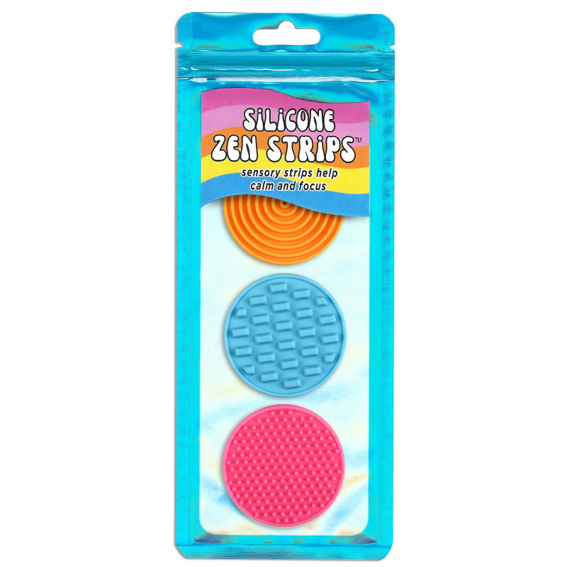 The Pencil Grip Silicone Zen Dots Textured Fidget Strips Sunset
