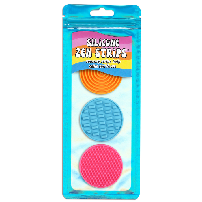 The Pencil Grip Silicone Zen Dots Textured Fidget Strips Sunset