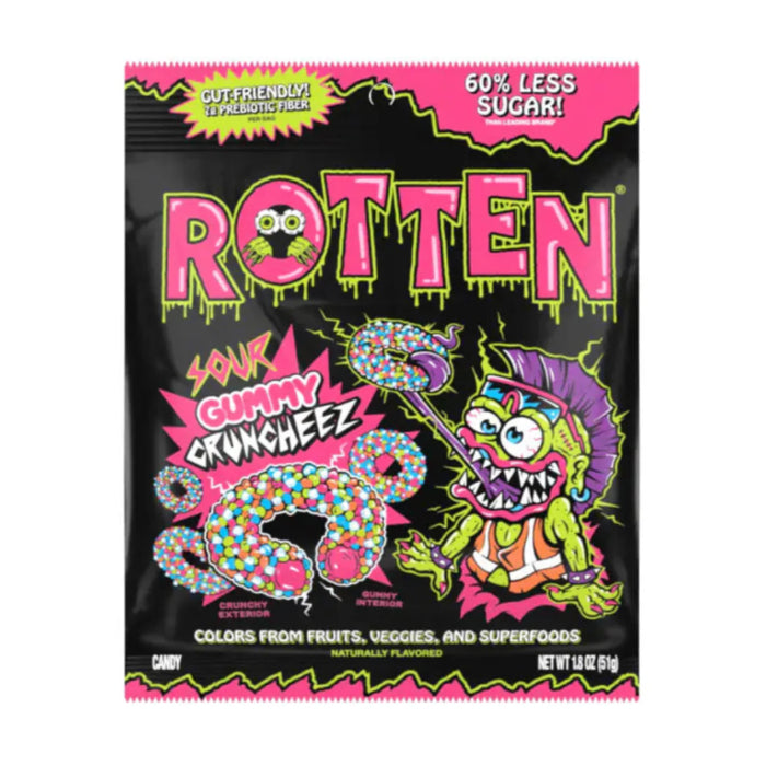 Rotten Gummy Cruncheez Sour 1.8oz 8ct Case