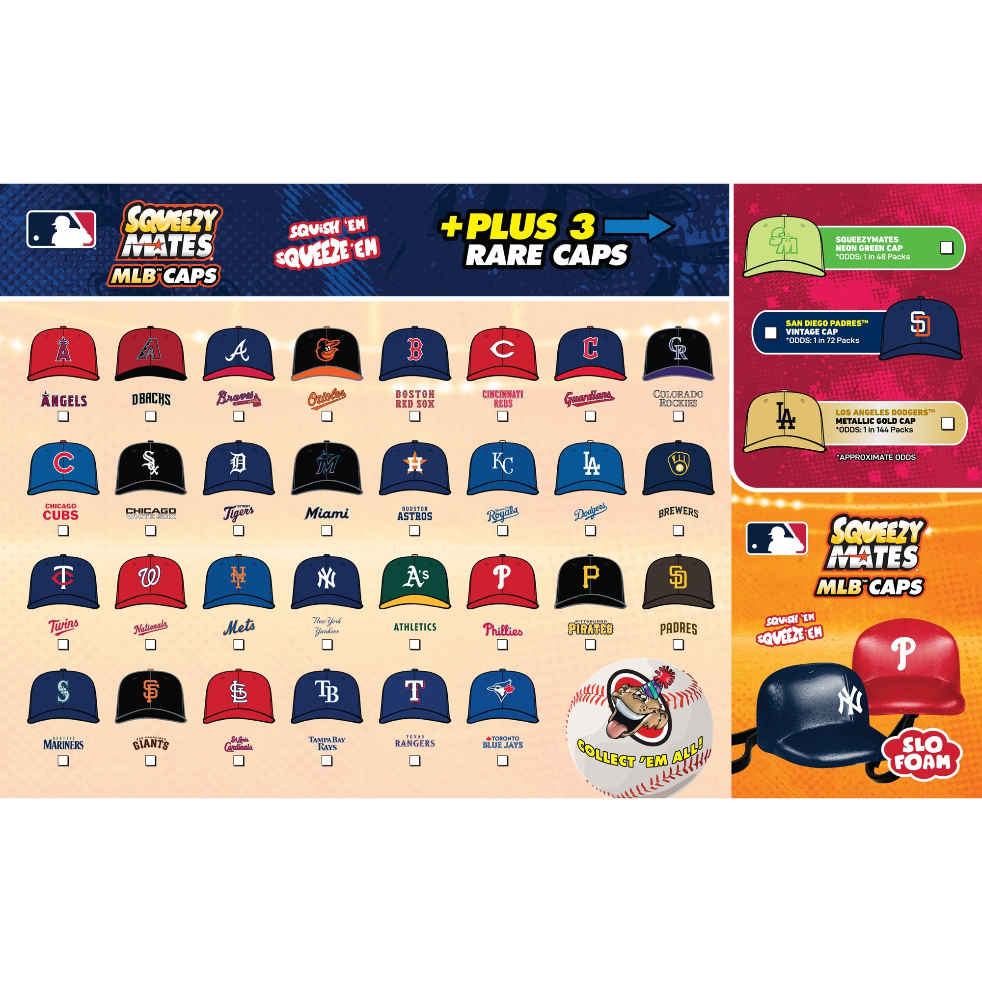 MLB Squeezy Caps Blind Bag