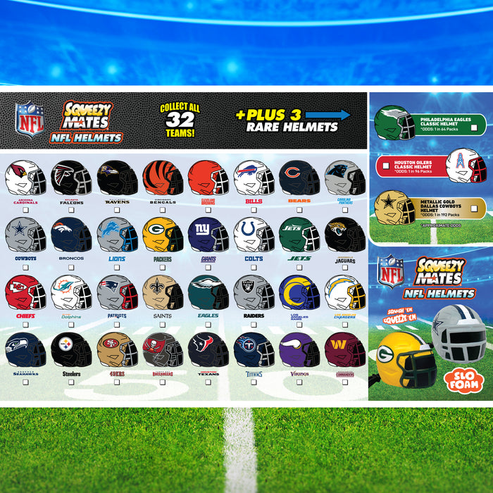 Party Animal NFL Squeezy Helmet Blind Pack Display