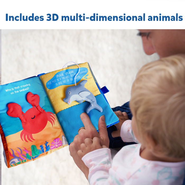 Skillmatics Peek-A-Boo Sea Ocean Theme Interactive Soft Cloth Book 6 Months+