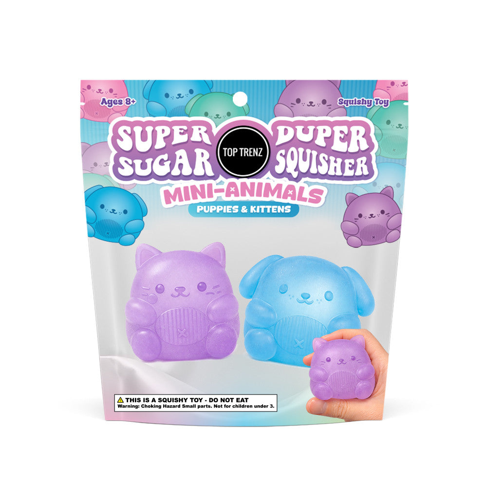 Super Duper Sugar Squisher Mini Kitty and Puppy 2-Pack