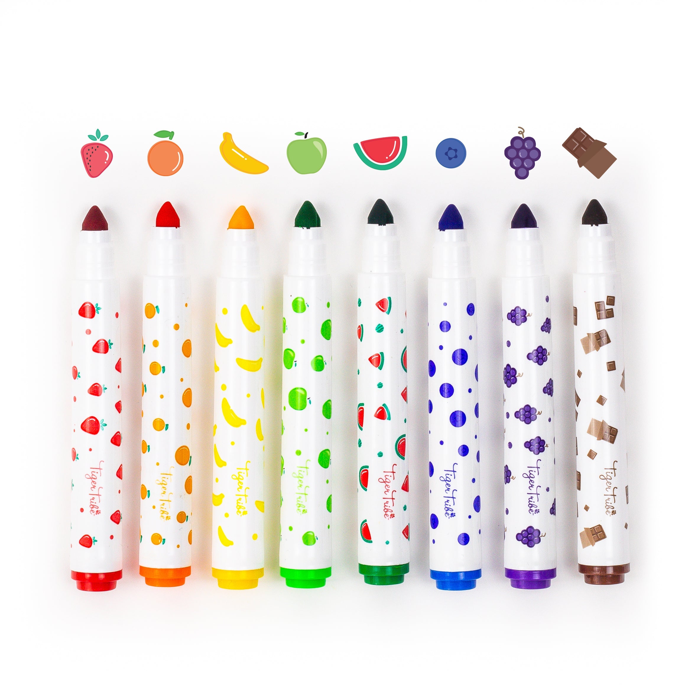 Tiger Tribe Scented Markers Non-Toxic Fruity Fragrance Set