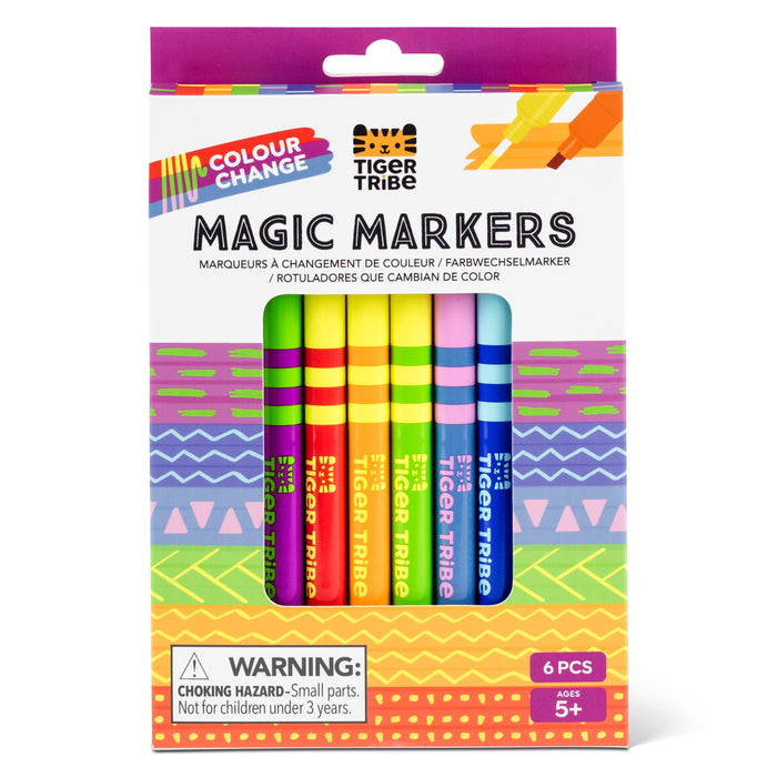 Tiger Tribe Colour Change Magic Markers Set of 6