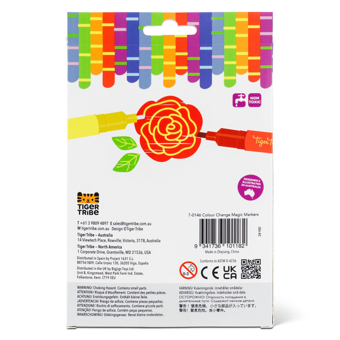Tiger Tribe Colour Change Magic Markers Set of 6