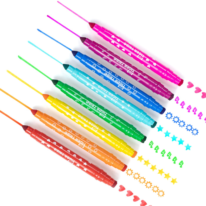 Tiger Tribe Dual-Tip Stamp Markers 8-Piece Set