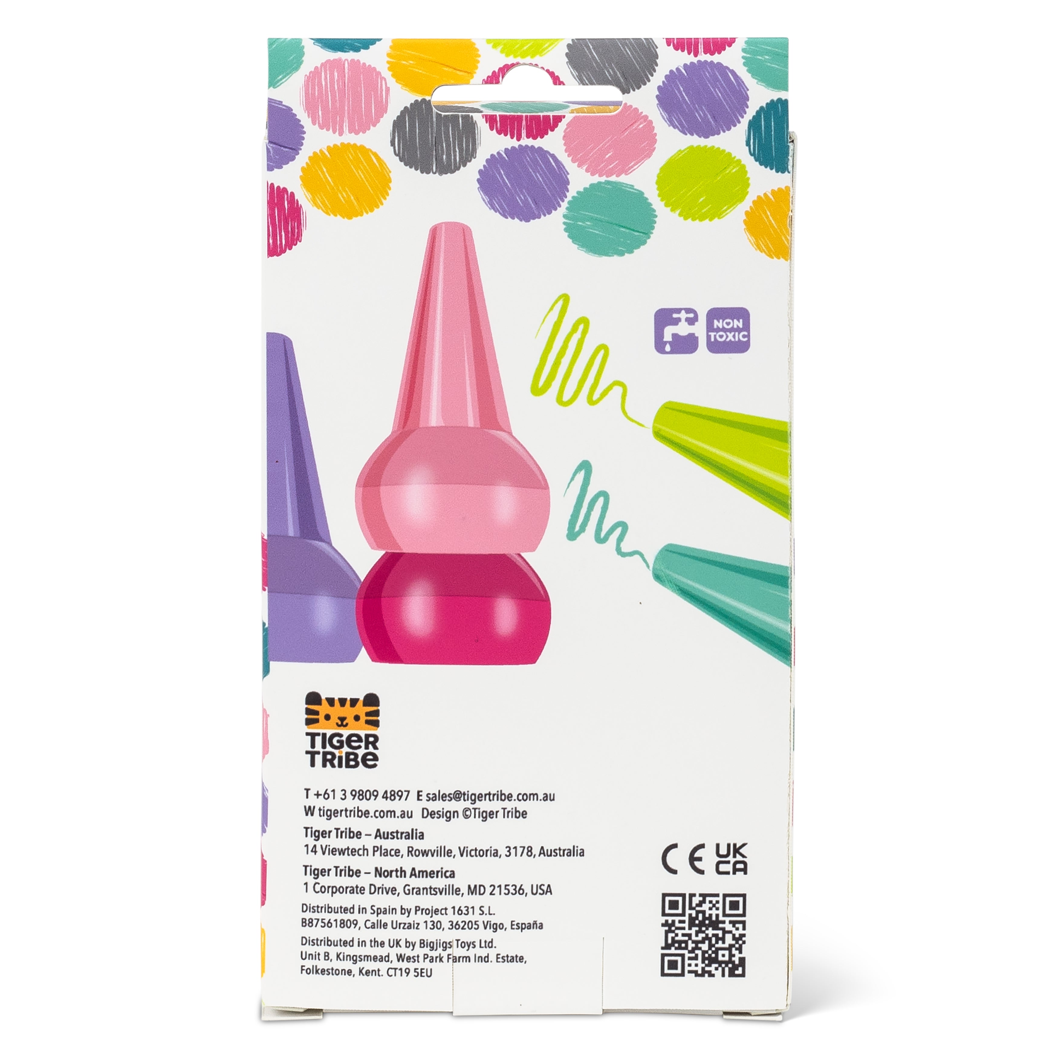 Tiger Tribe Stackable Crayons Candy Colours Set of 8