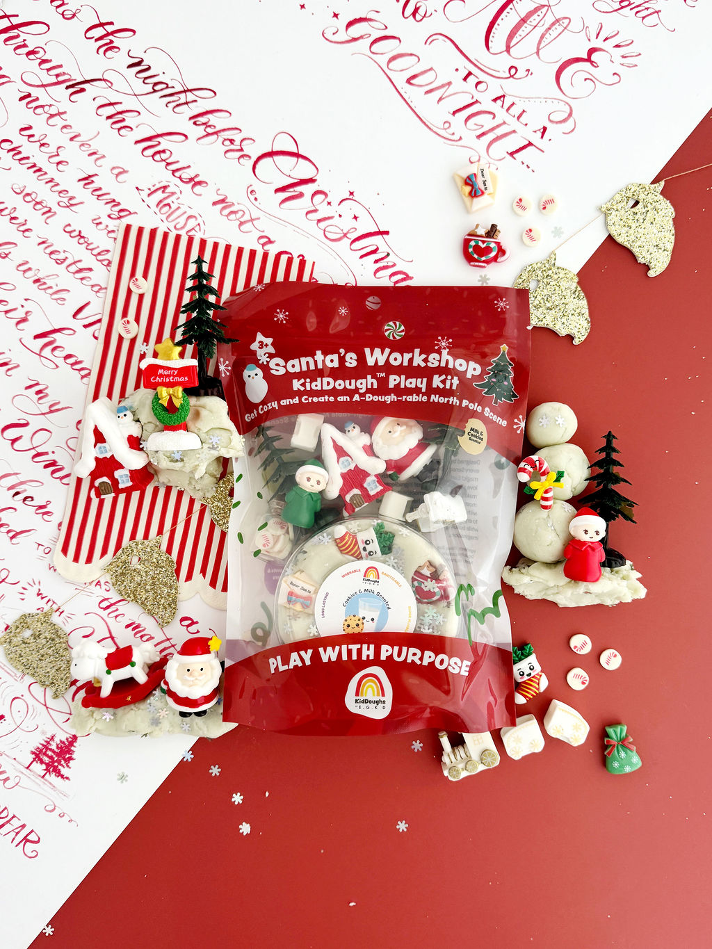 EGKD KidDoughs Santa's Workshop KidDough Sensory Play Kit