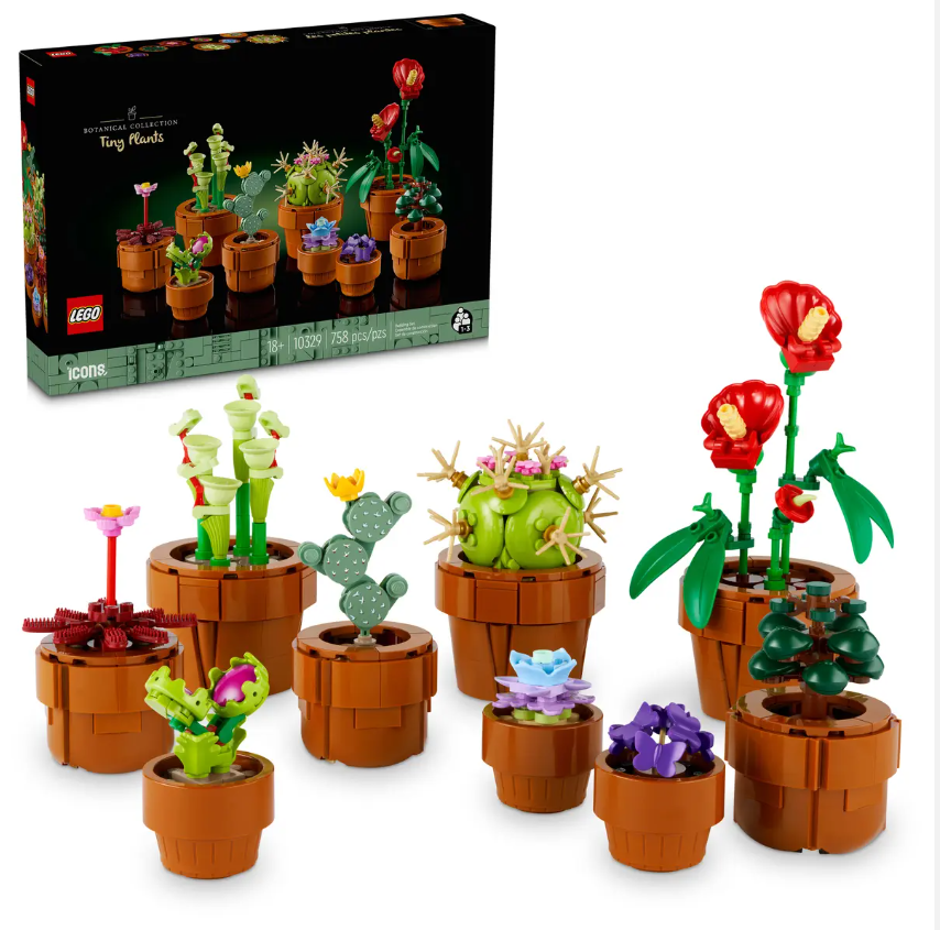 LEGO 10329 Icons Tiny Plants Build and Display Set for Adults