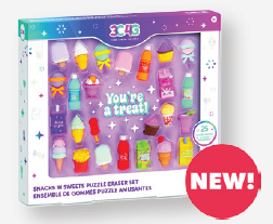 Snacks and Sweets Puzzle Erasers