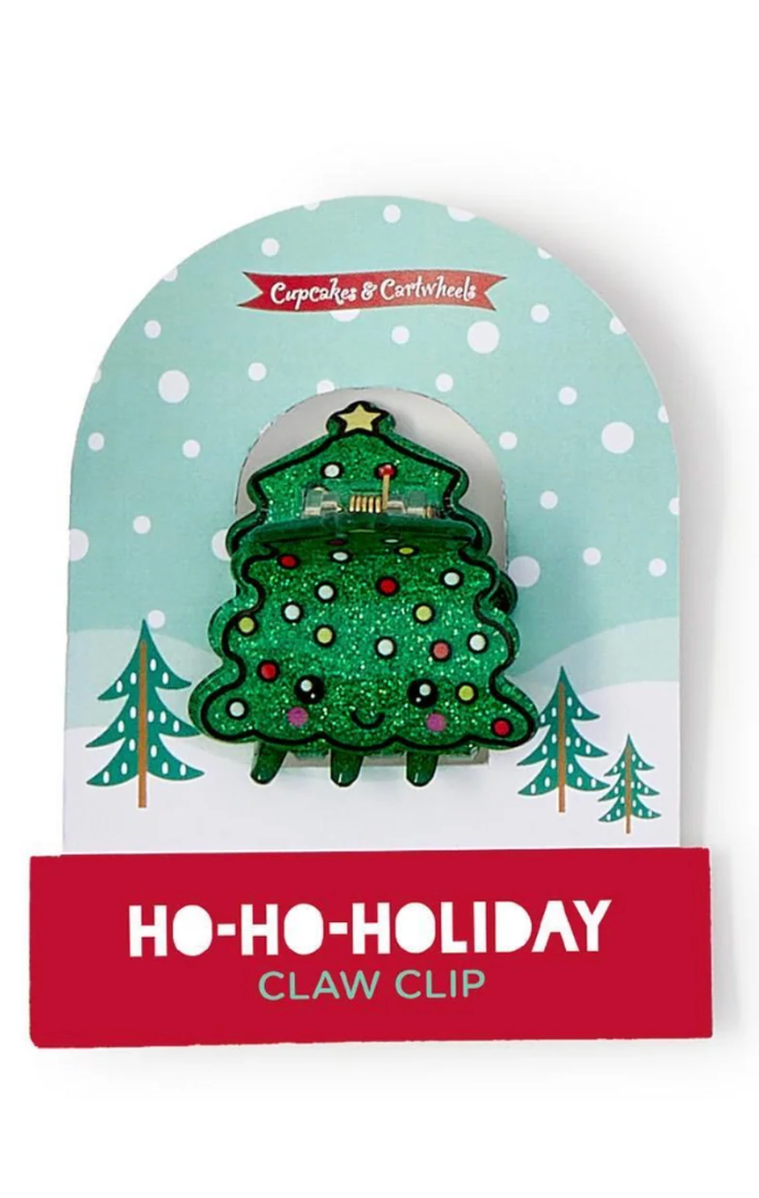 Holiday Glitter Claw Clip