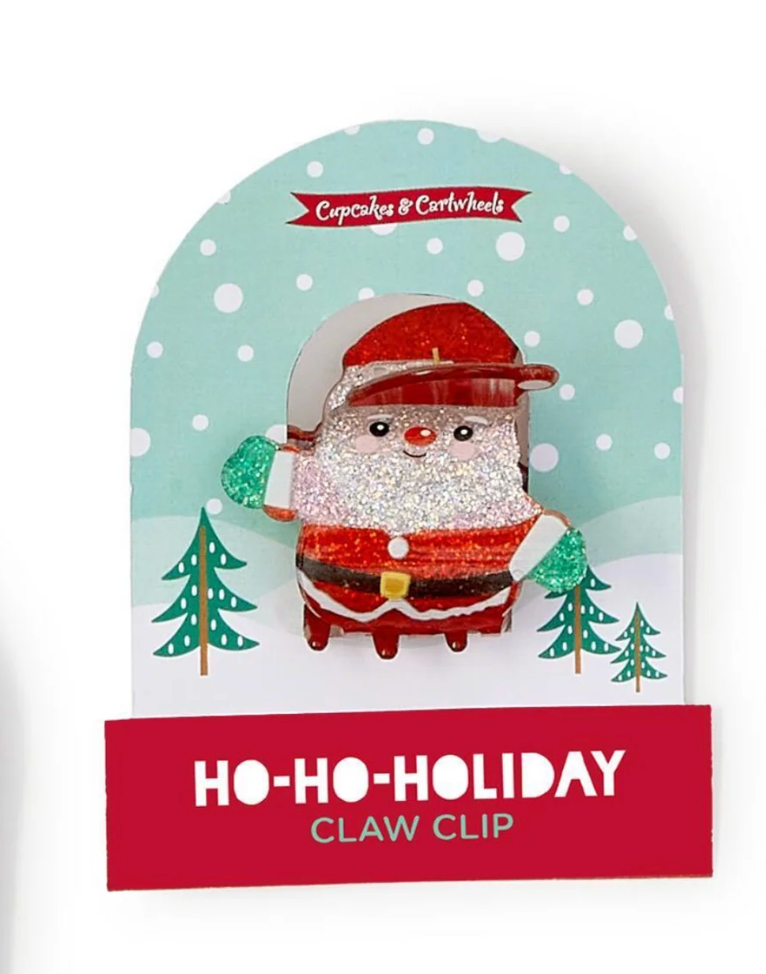 Holiday Glitter Claw Clip