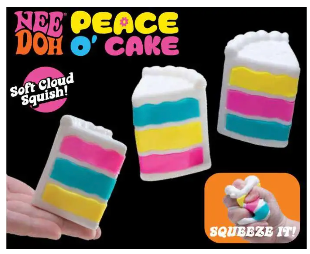 NeeDoh Piece of Cake Peace O Cake