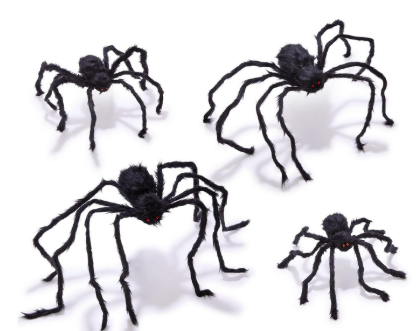 Furry Giant Black Spider (Decor)
