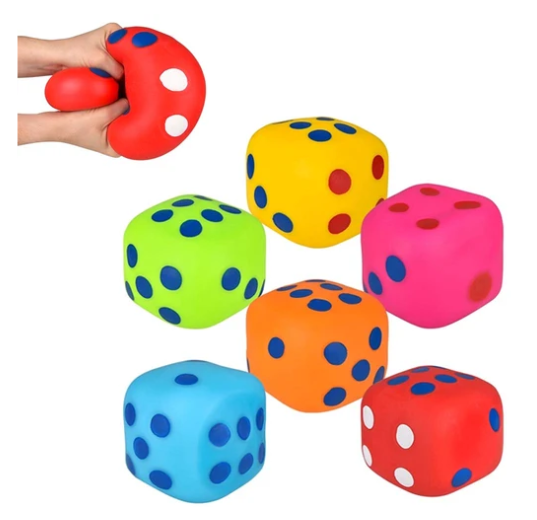 Squish and Roll Mega Marshmallow Dice