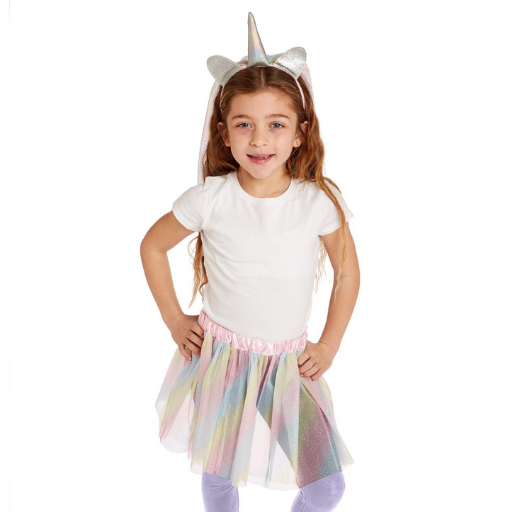 Unicorn Tutu & Veil Headband Set