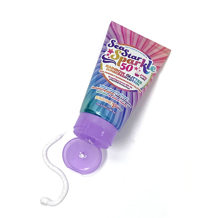 Rainbow Glitter Suncreen