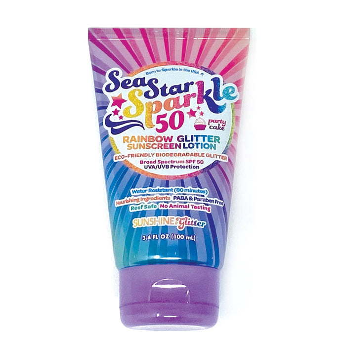 Rainbow Glitter Suncreen