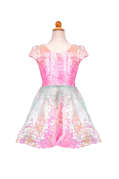 Sorbet Swirl Skater Dress, Size 5-6