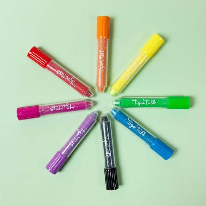 Tiger Tribe Silk Crayons Water-Soluble Coloring Set 8-Pack