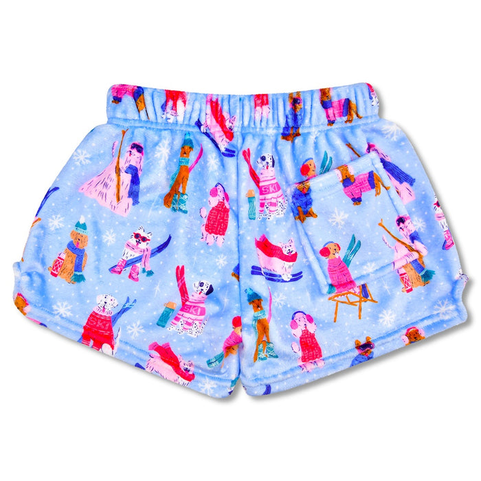 Ski Dog Plush Shorts - XSmall