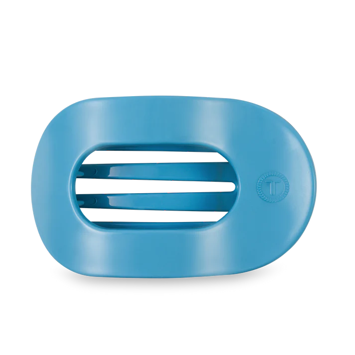 Teleties Large Flat Round Hair Clip Summer Sky