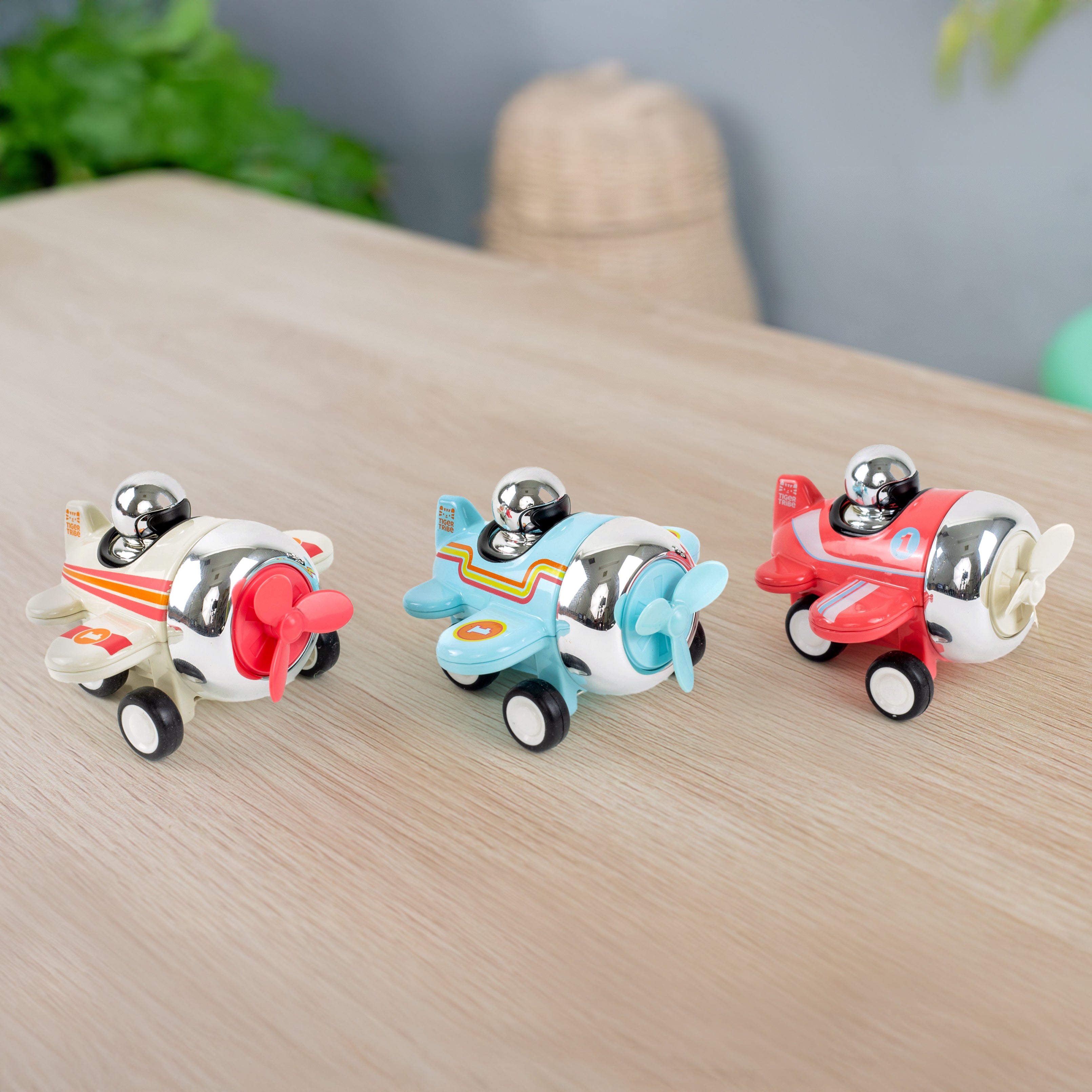Tiger Tribe Presto Planes Swoop Red Press-Down Toy