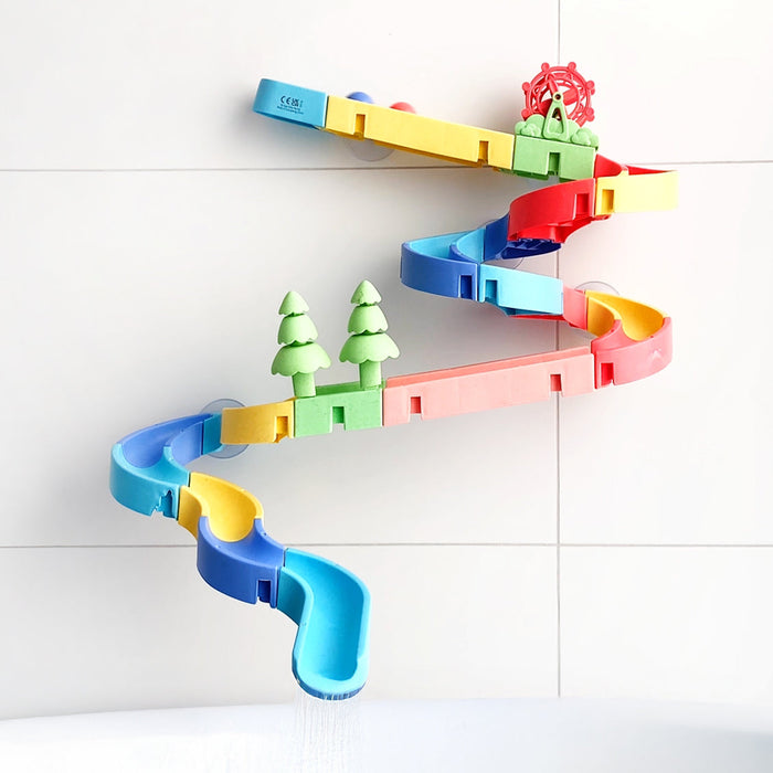 Tiger Tribe Eco Waterslide Marble Run Bath Toy 25 Pieces