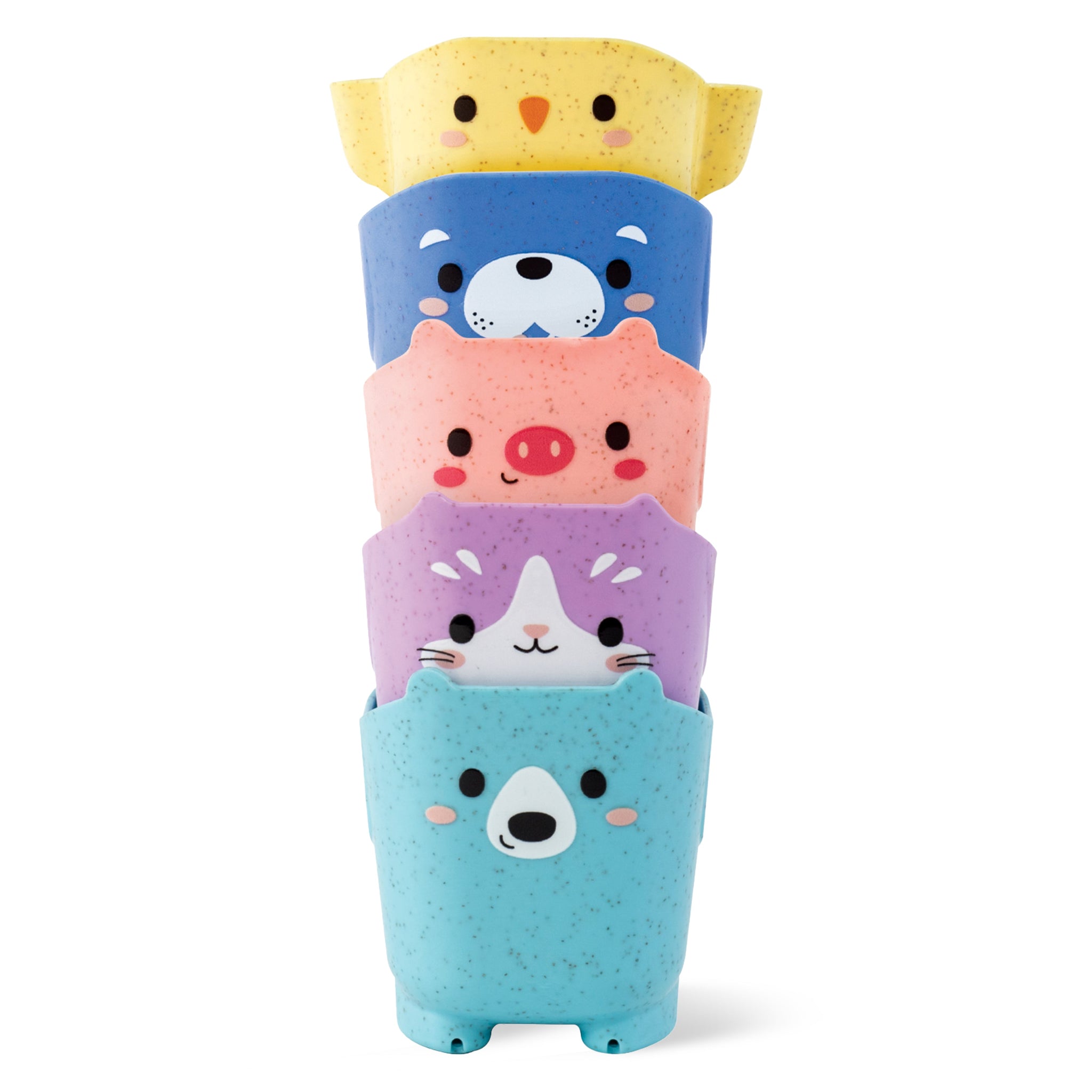 Tiger Tribe Pour & Play Animal Cups Stacking Bath Toy