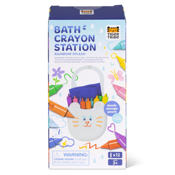 Tiger Tribe Bath Crayon Station Rainbow Splash 12-Piece Set