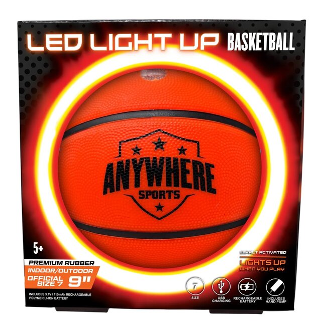 Pro Glow Light-Up Basketball Size 7