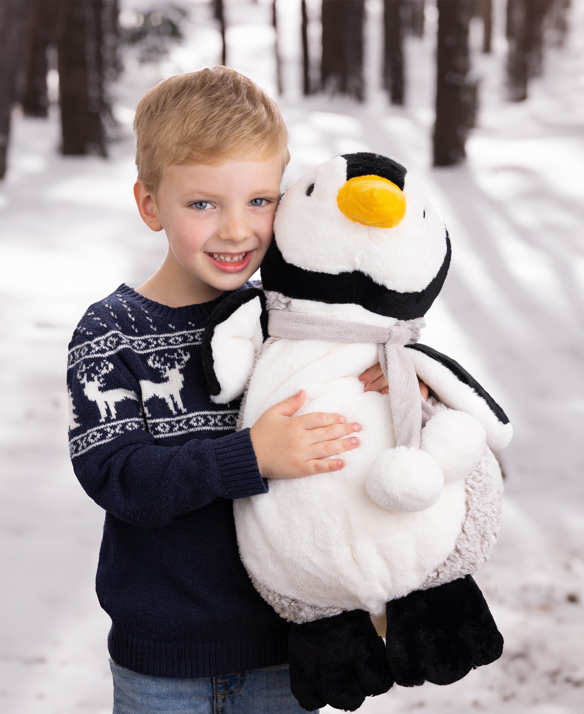 Adorable Great Julius Plush Penguin Toy - Soft Cuddly Companion with Scarf
