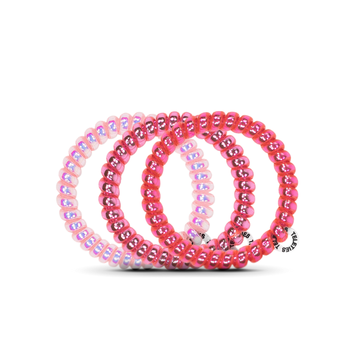 TELETIES Think Pink Small Hair Ties