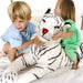 Melissa & Doug Giant Siberian White Tiger Plush Stuffed Animal